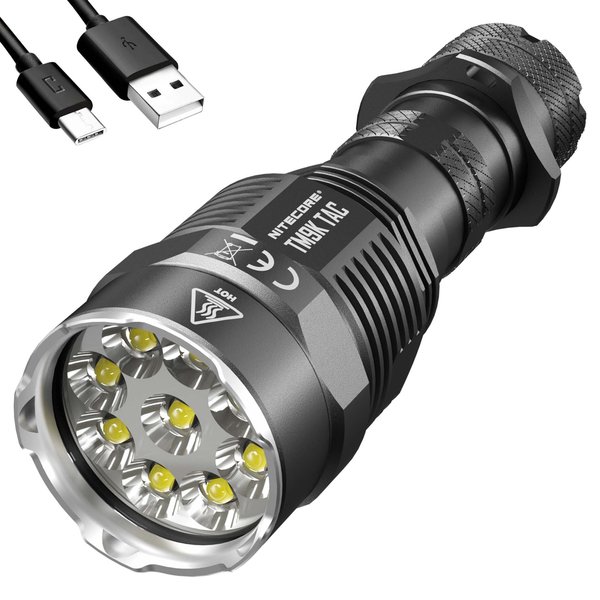 Nitecore 9800 Lumen USB-C Rechargeable Flashlight TM9K-TAC